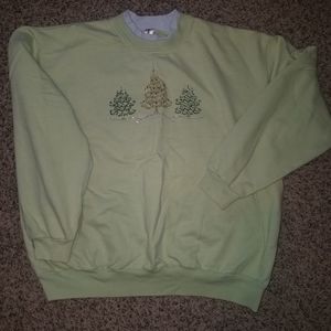 Woman's holiday sweatshirt.